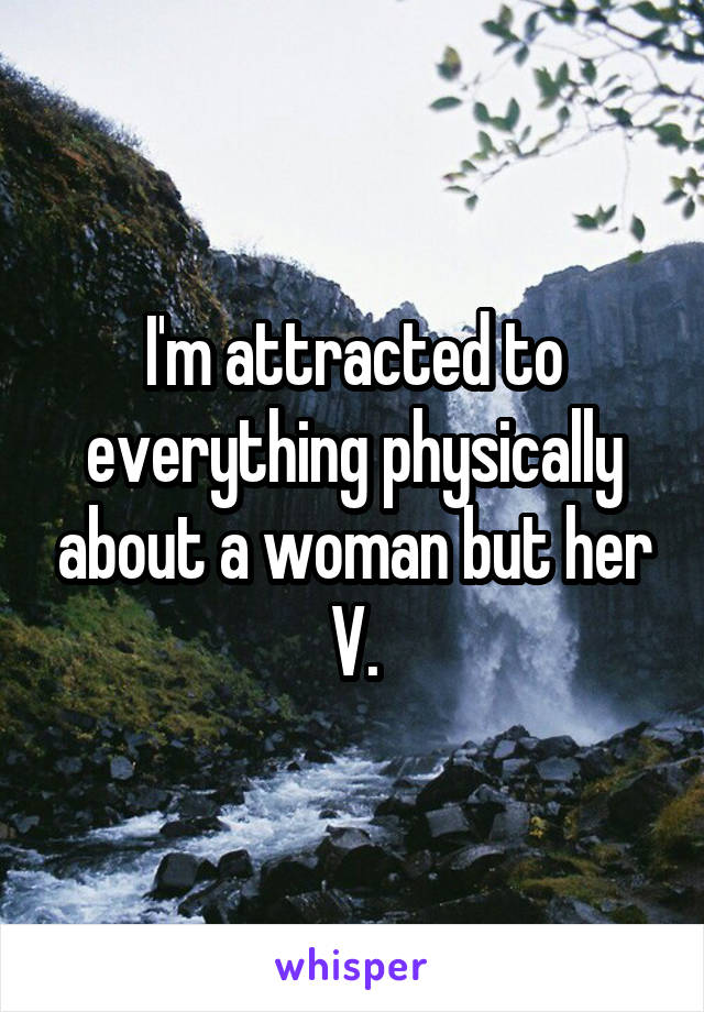 I'm attracted to everything physically about a woman but her V.