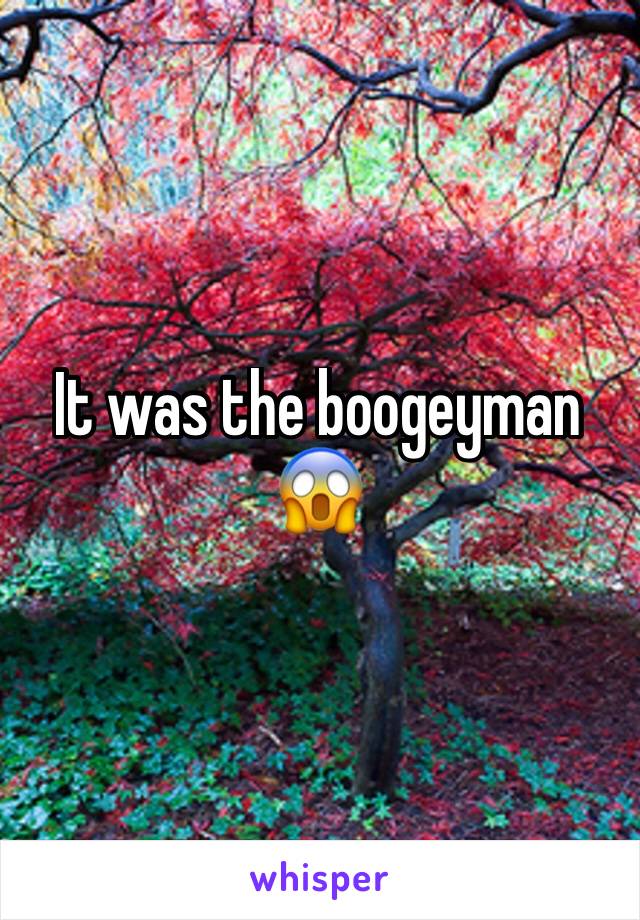 It was the boogeyman 😱