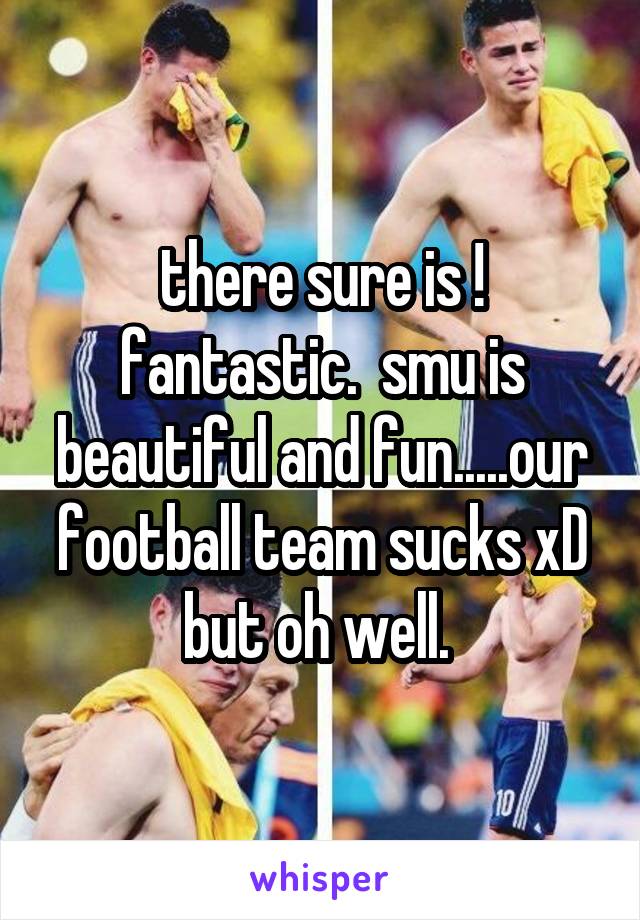 there sure is ! fantastic.  smu is beautiful and fun.....our football team sucks xD but oh well. 