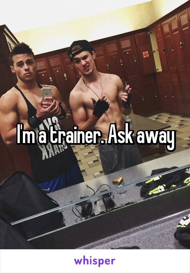 I'm a trainer. Ask away