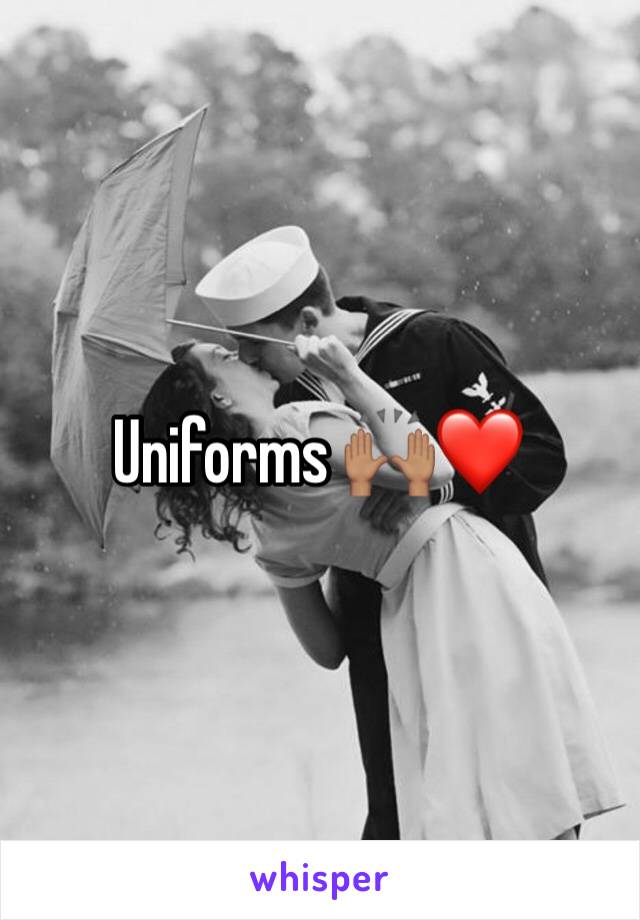 Uniforms 🙌🏽❤