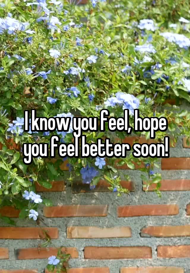 i-know-you-feel-hope-you-feel-better-soon