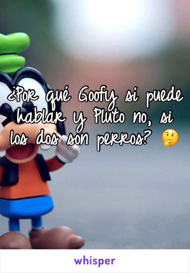 ¿Por qué Goofy sí puede hablar y Pluto no, si los dos son perros? 🤔