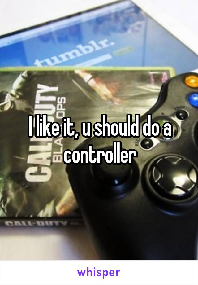 I like it, u should do a controller