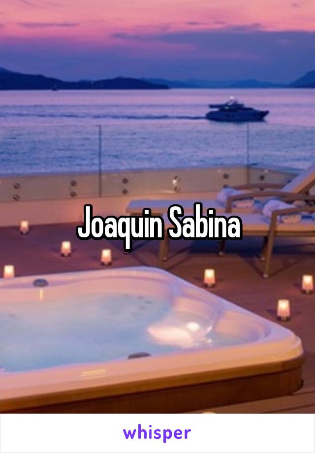 Joaquin Sabina