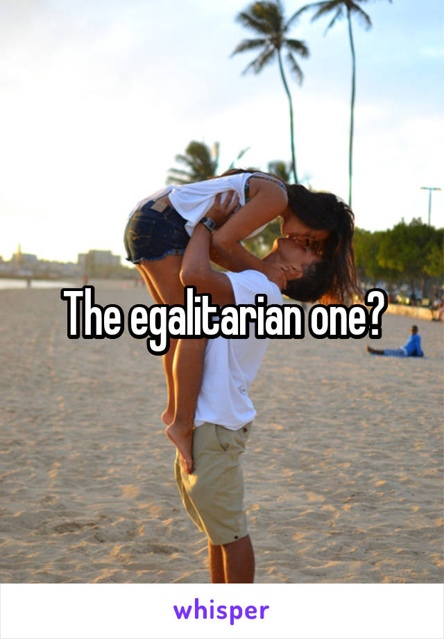 The egalitarian one?