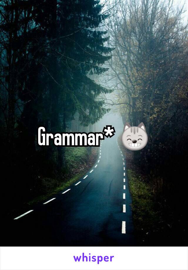 Grammar* 😸