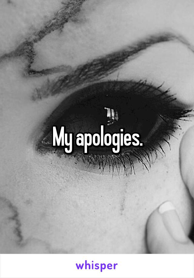 My apologies.