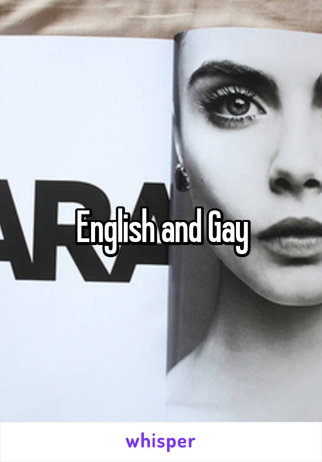 English and Gay