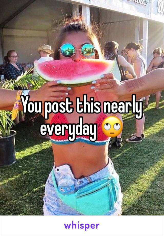 You post this nearly everyday 🙄