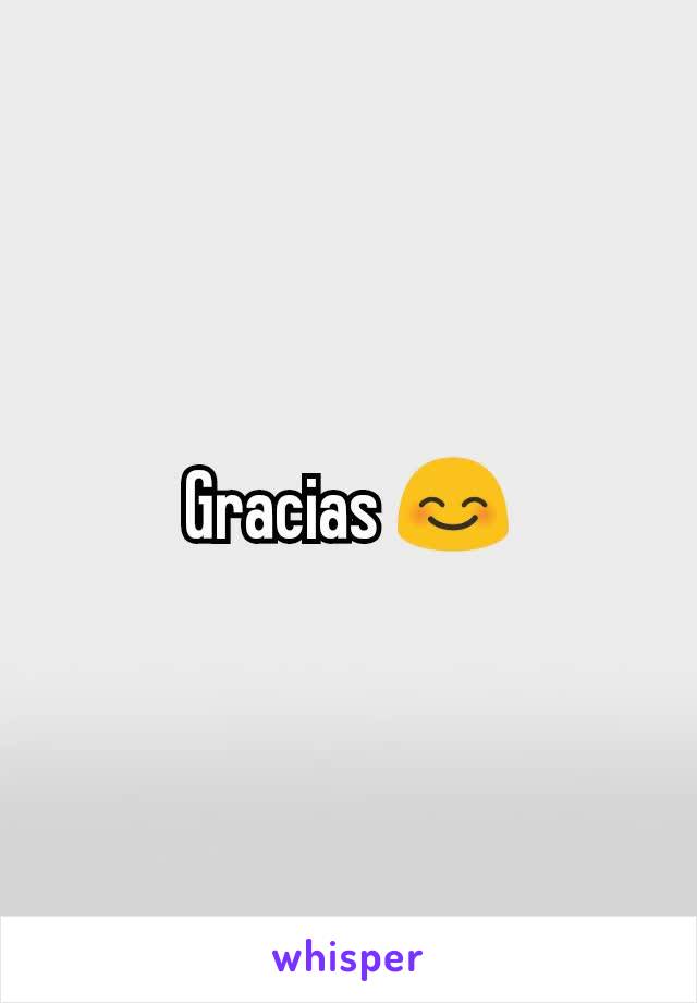 Gracias 😊