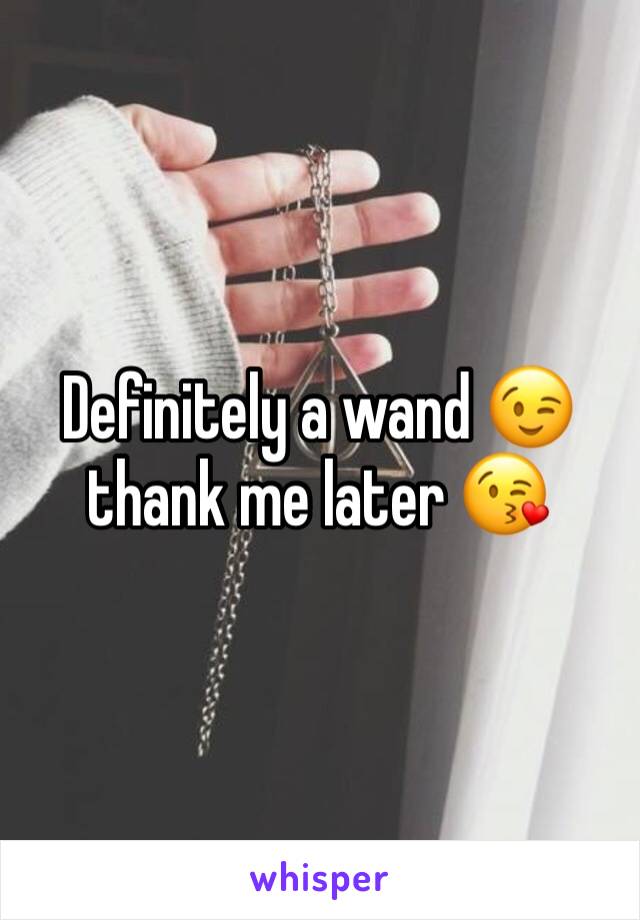 Definitely a wand 😉 thank me later 😘