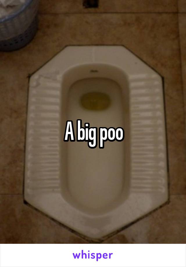 A big poo