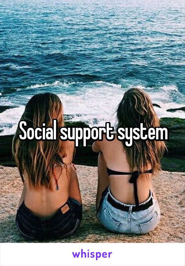 Social support system