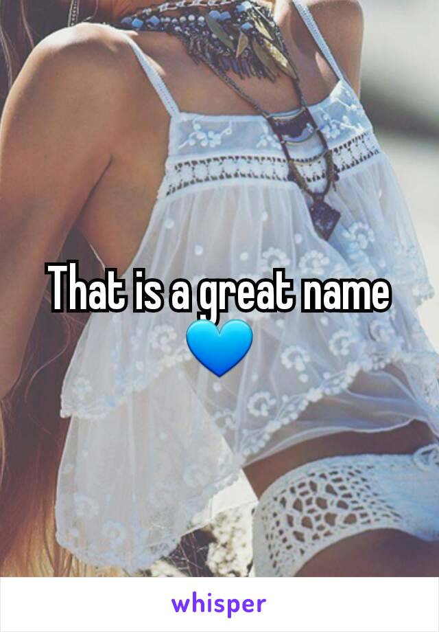 That is a great name💙