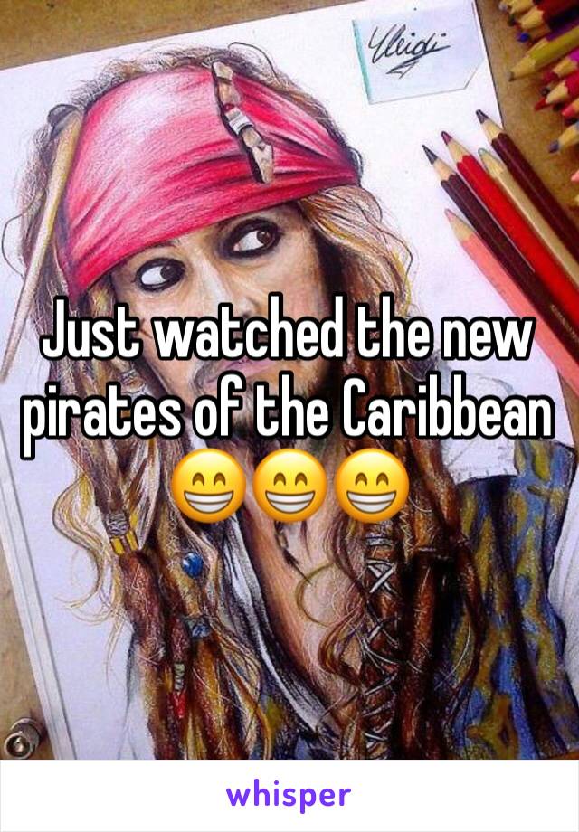 Just watched the new pirates of the Caribbean 😁😁😁