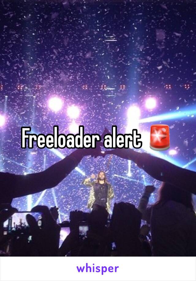 Freeloader alert 🚨 