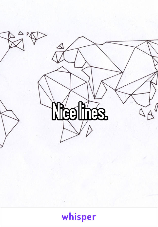 Nice lines.