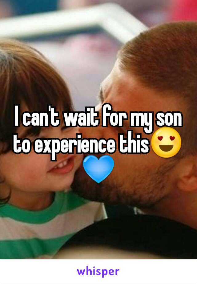 I can't wait for my son to experience this😍💙