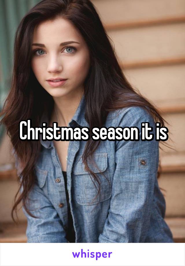 Christmas season it is