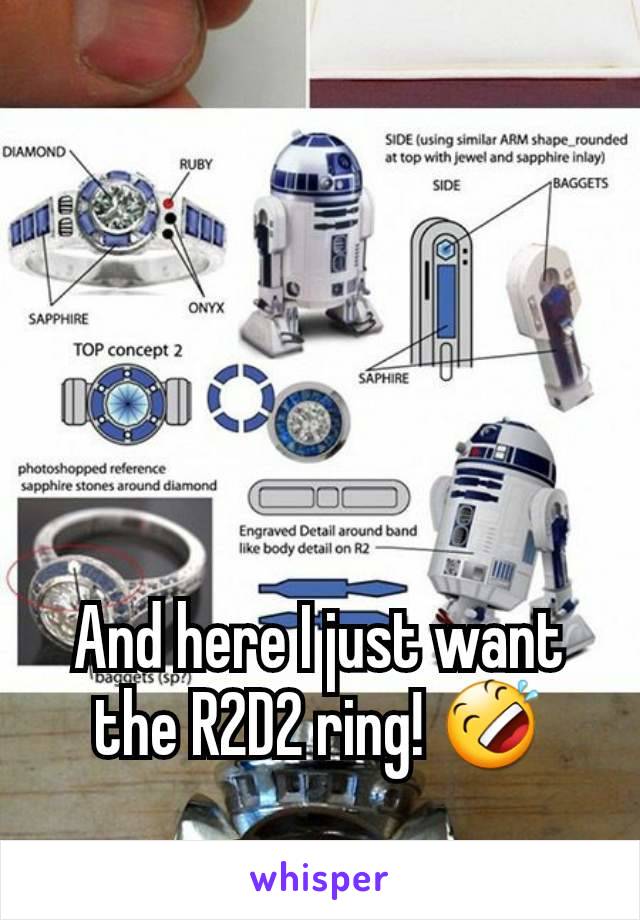 




And here I just want the R2D2 ring! 🤣