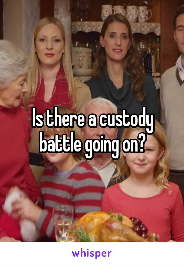 Is there a custody battle going on?