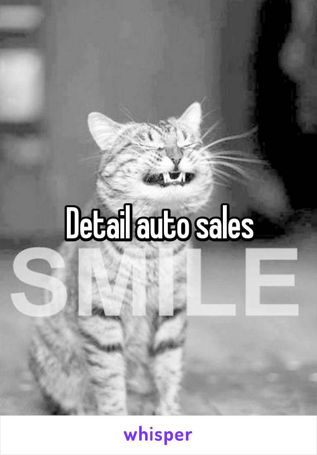 Detail auto sales