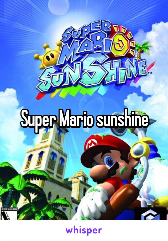 Super Mario sunshine