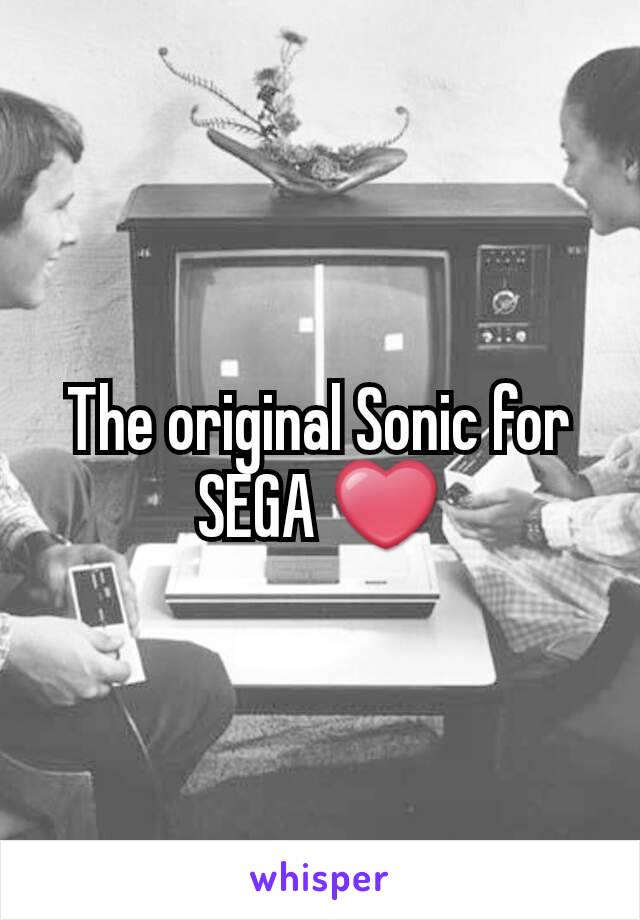 The original Sonic for SEGA ❤
