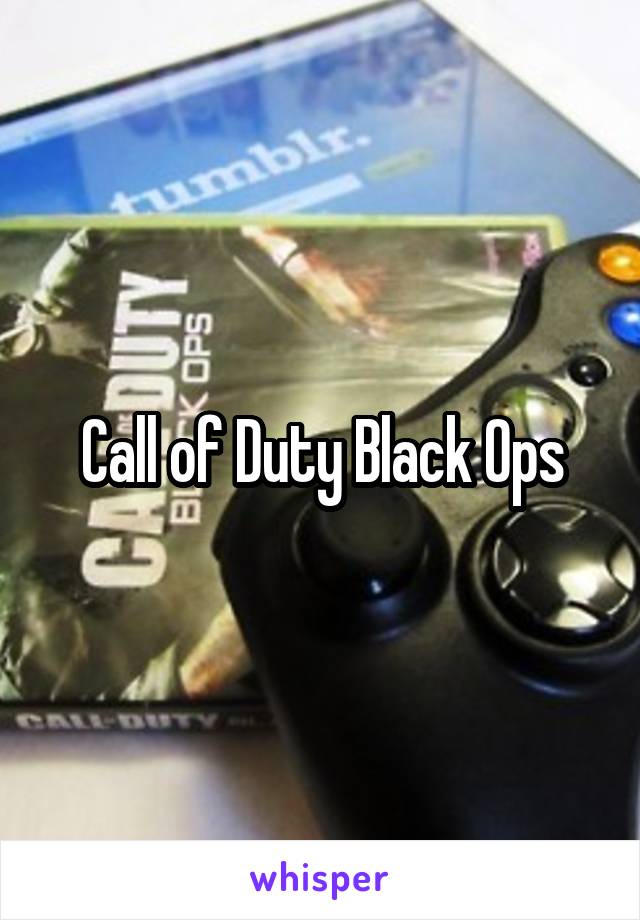 Call of Duty Black Ops