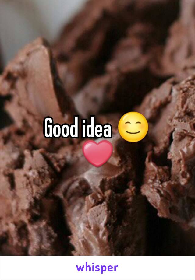 Good idea 😊
❤