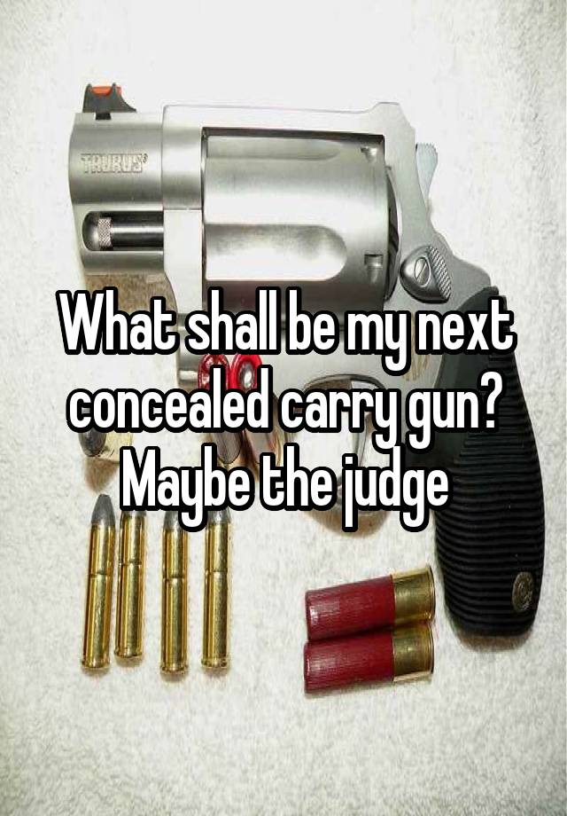 What shall be my next concealed carry gun? Maybe the judge