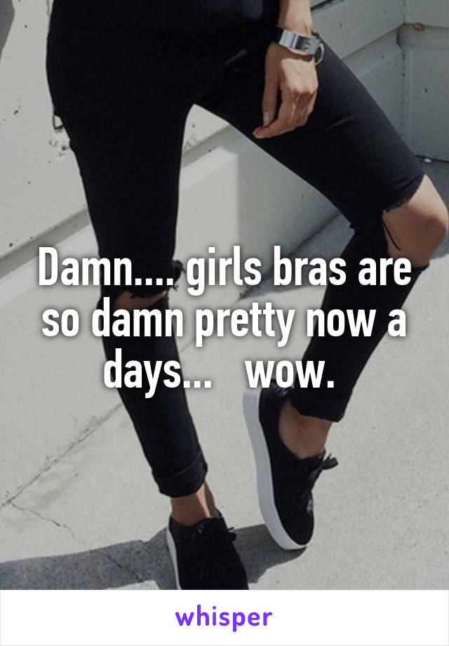 Damn.... girls bras are so damn pretty now a days...   wow. 