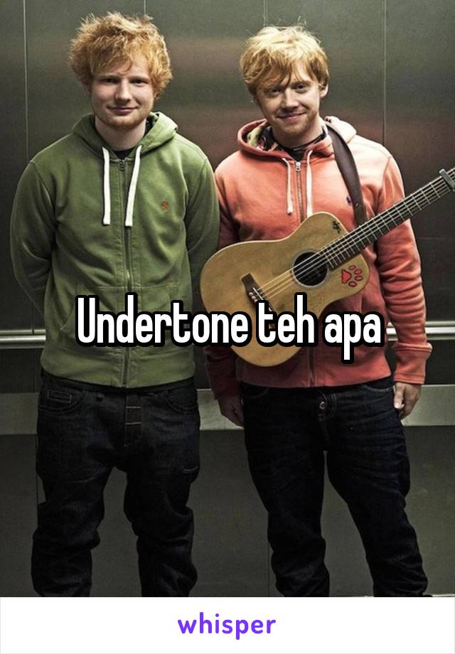 Undertone teh apa