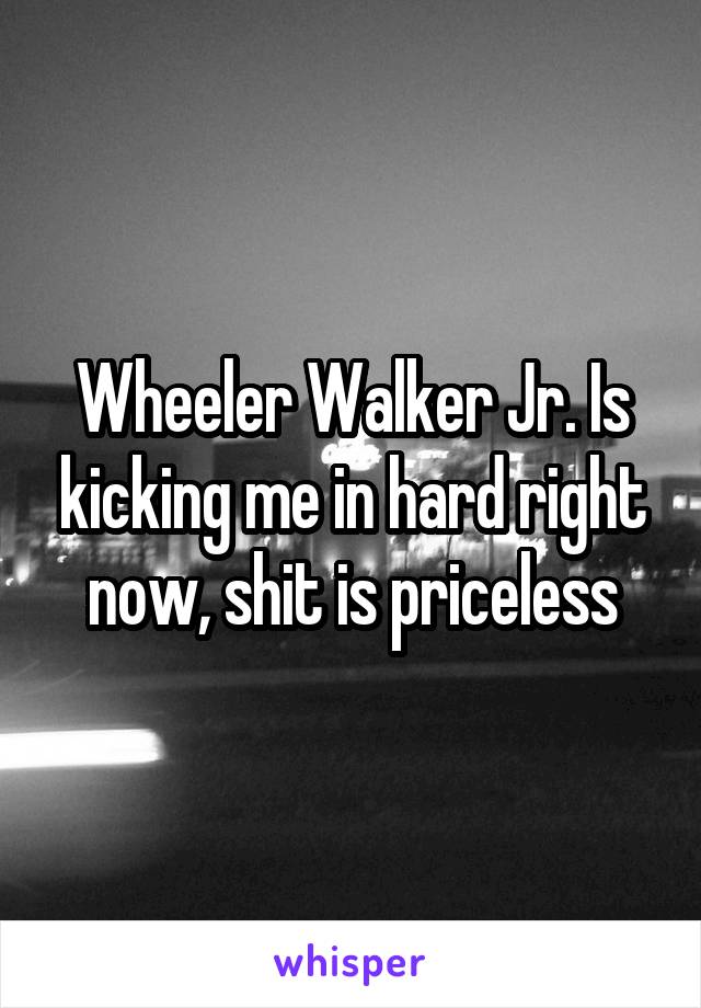 Wheeler Walker Jr. Is kicking me in hard right now, shit is priceless