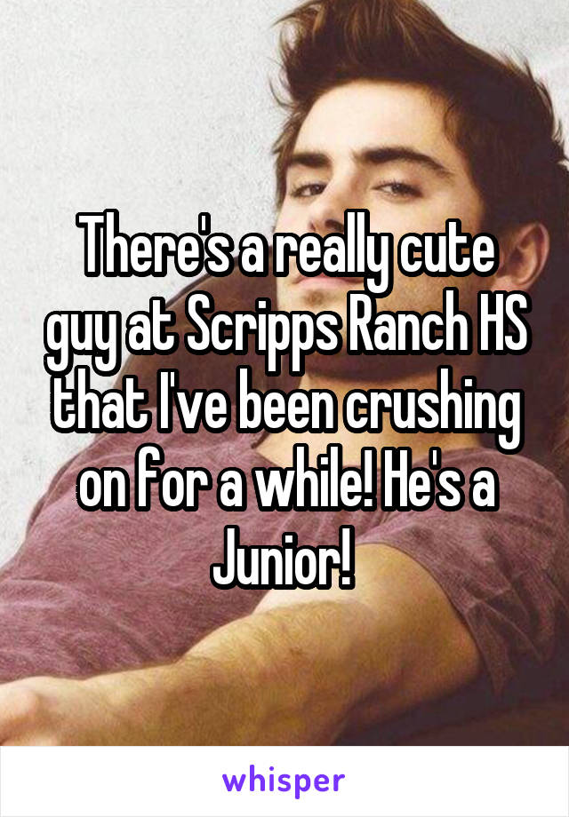 There's a really cute guy at Scripps Ranch HS that I've been crushing on for a while! He's a Junior! 