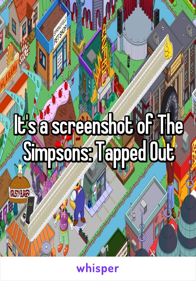 It's a screenshot of The Simpsons: Tapped Out