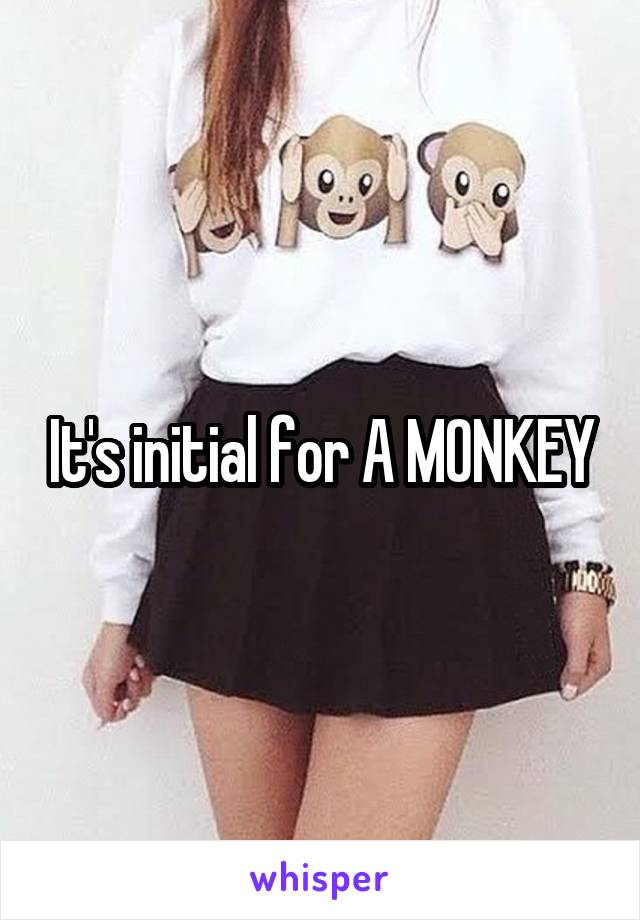 It's initial for A MONKEY