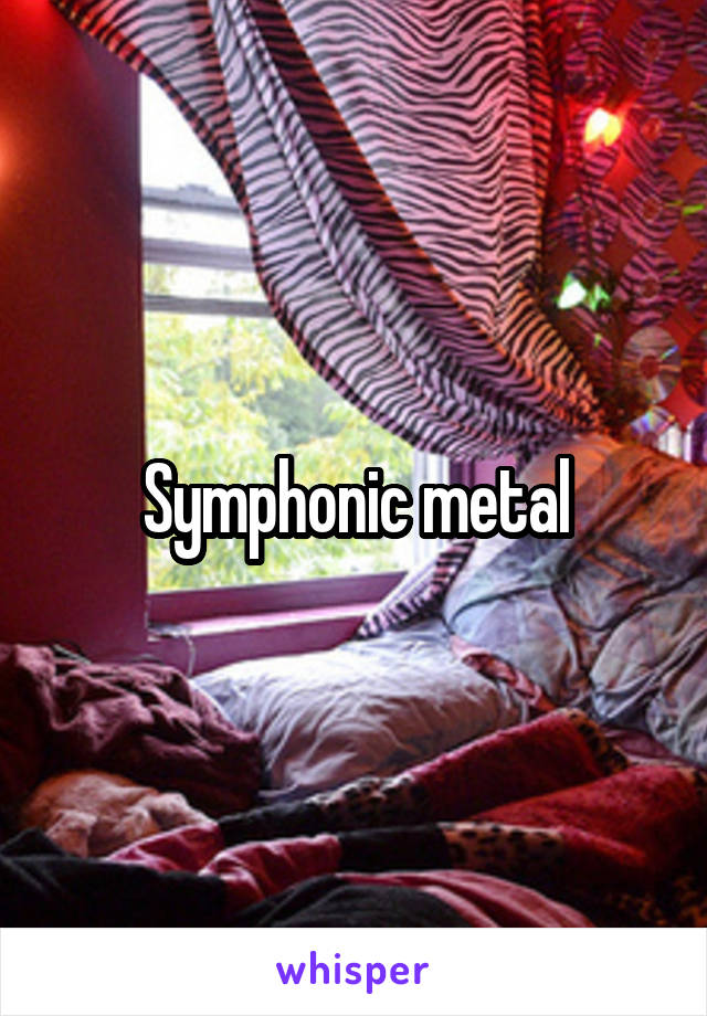 Symphonic metal