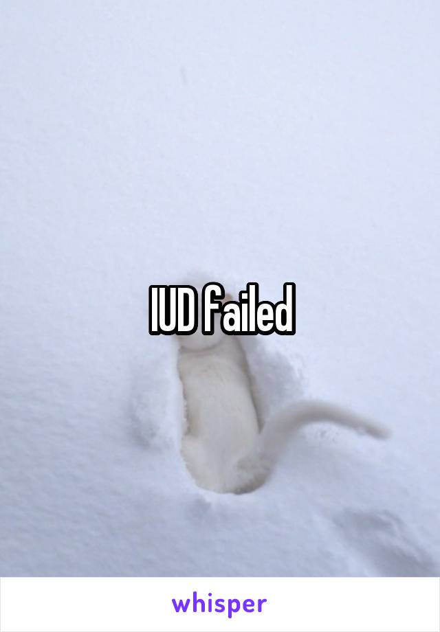 IUD failed