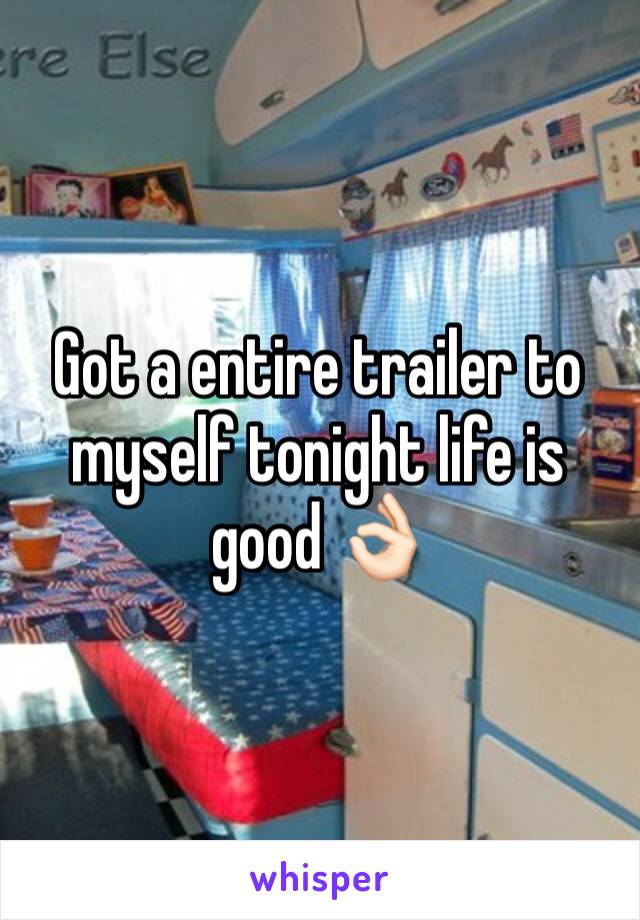 Got a entire trailer to myself tonight life is good 👌🏻