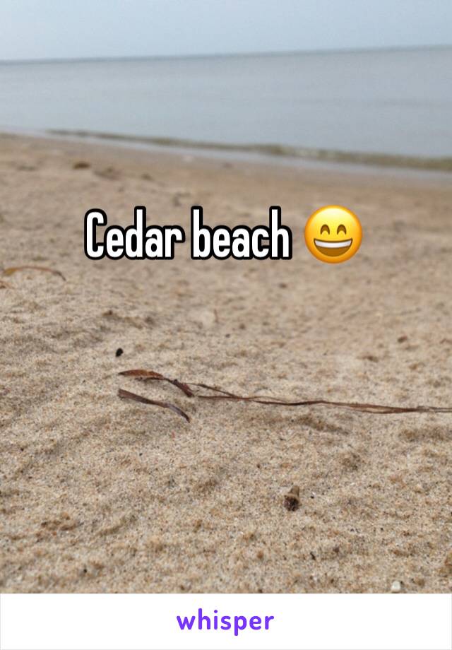 Cedar beach 😄