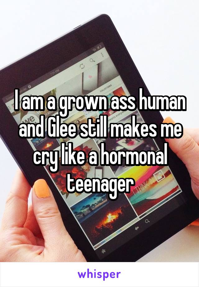 I am a grown ass human and Glee still makes me cry like a hormonal teenager