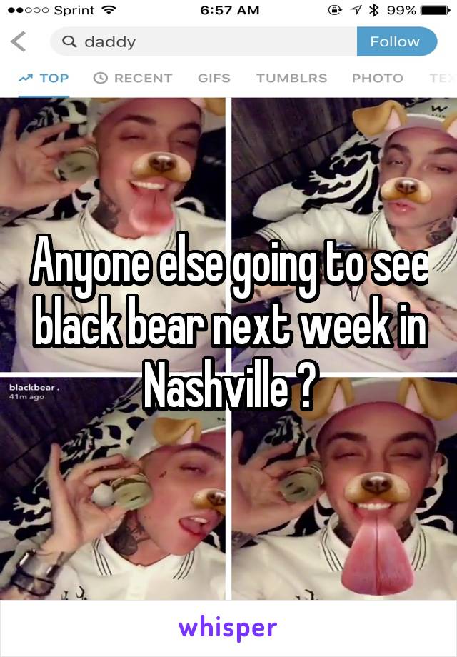 Anyone else going to see black bear next week in Nashville ?