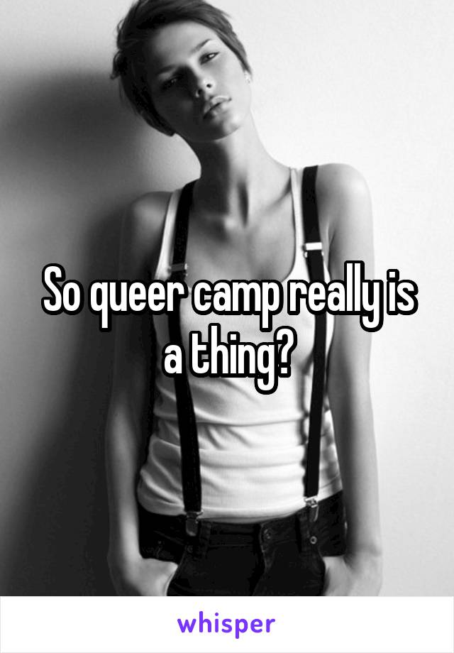 So queer camp really is a thing?