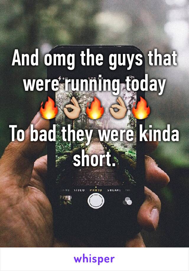 And omg the guys that were running today 
🔥👌🏼🔥👌🏼🔥
To bad they were kinda short. 