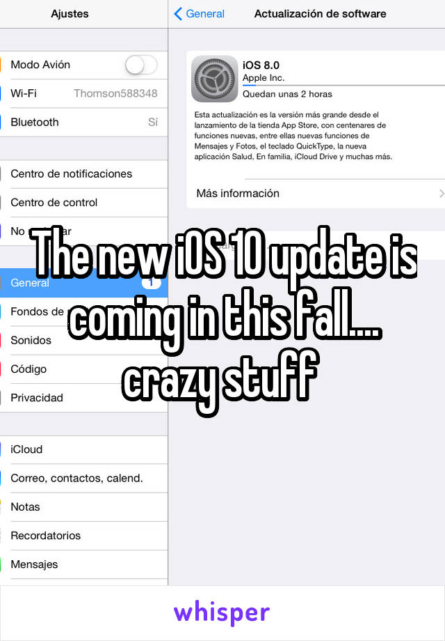 The new iOS 10 update is coming in this fall.... crazy stuff 