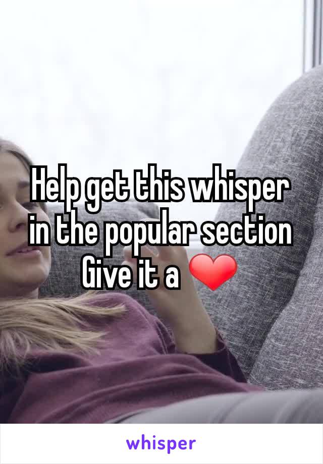 Help get this whisper in the popular section
Give it a ❤