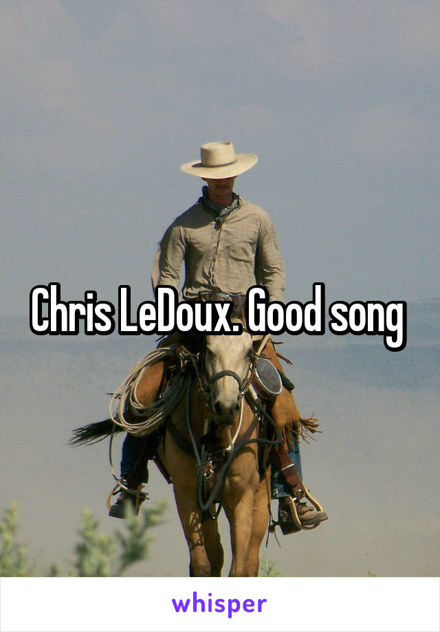 Chris LeDoux. Good song 