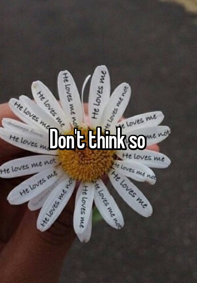 don-t-think-so